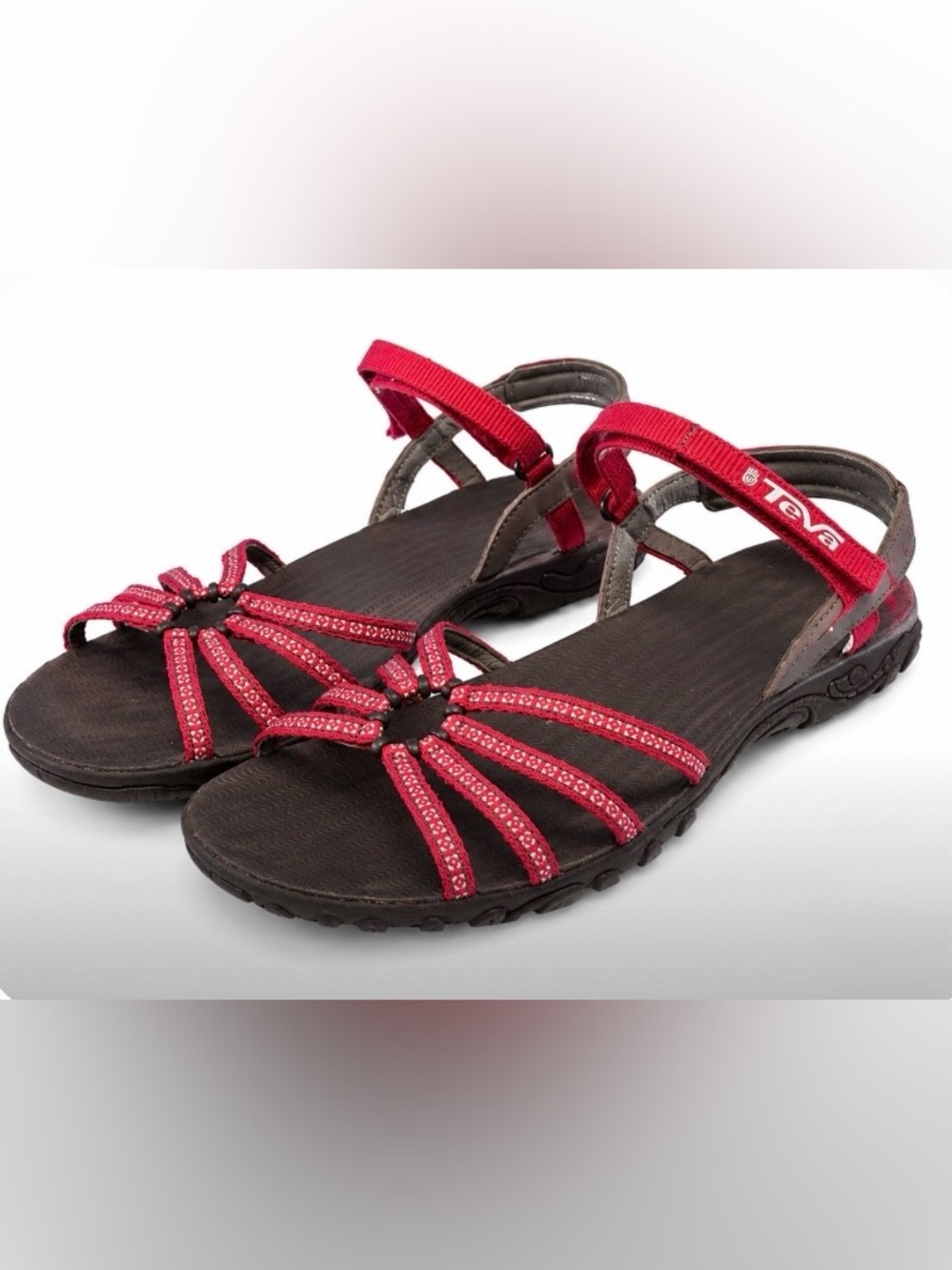 Teva Women’s Strappy Sport Hiking Sandals Fuchsia Pink Size 10 F8014B NWOT